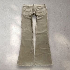!It Jeans Tan Low Rise Corduroy Flare Pants